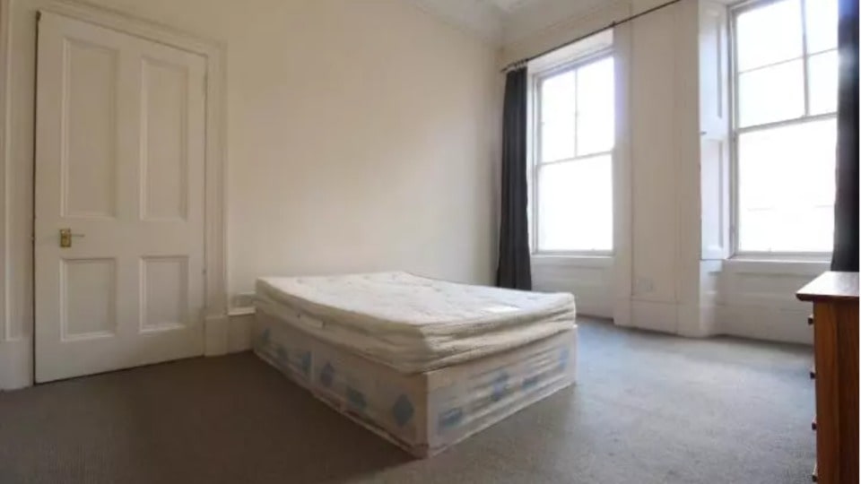 Living room before staging