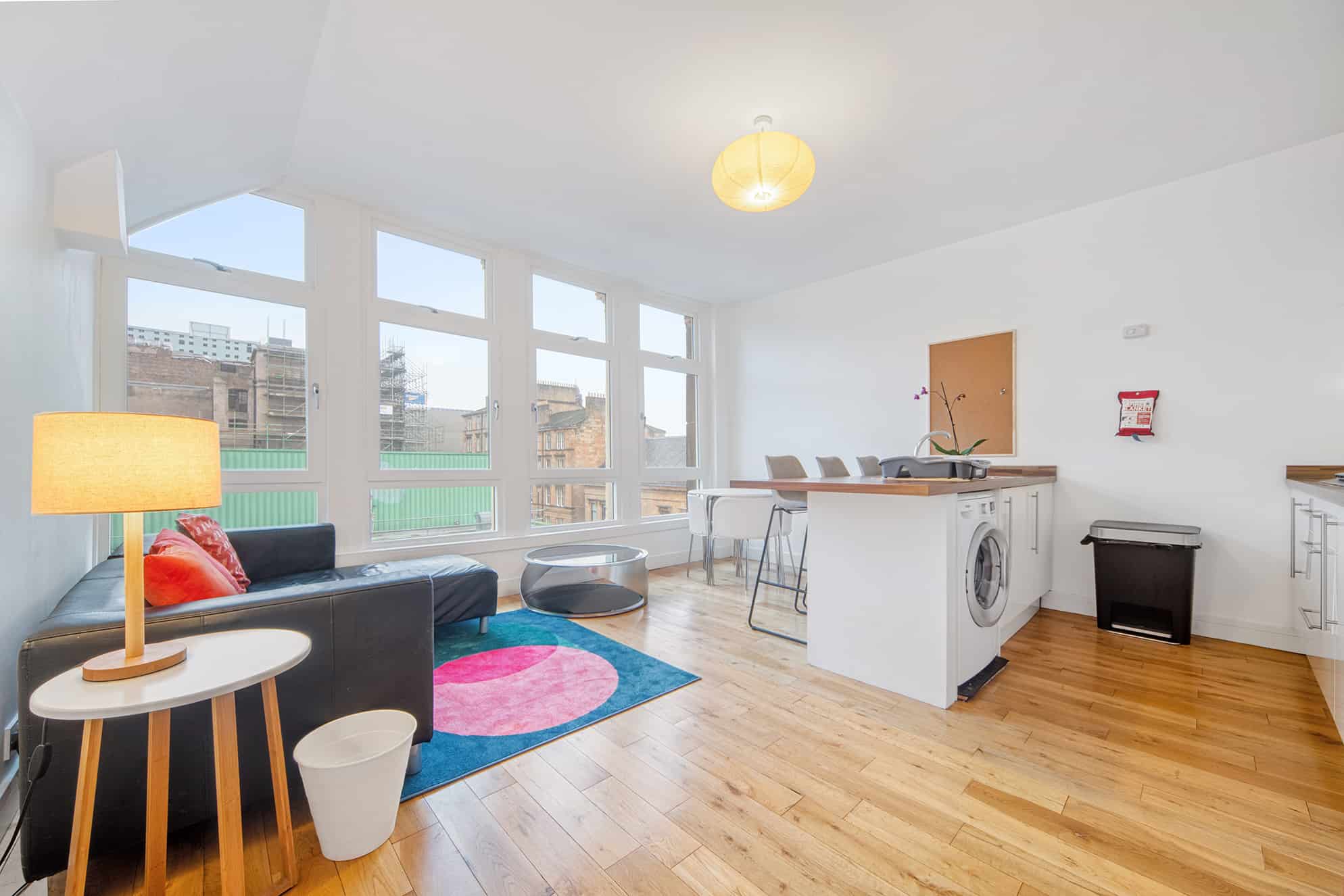 Living room after staging