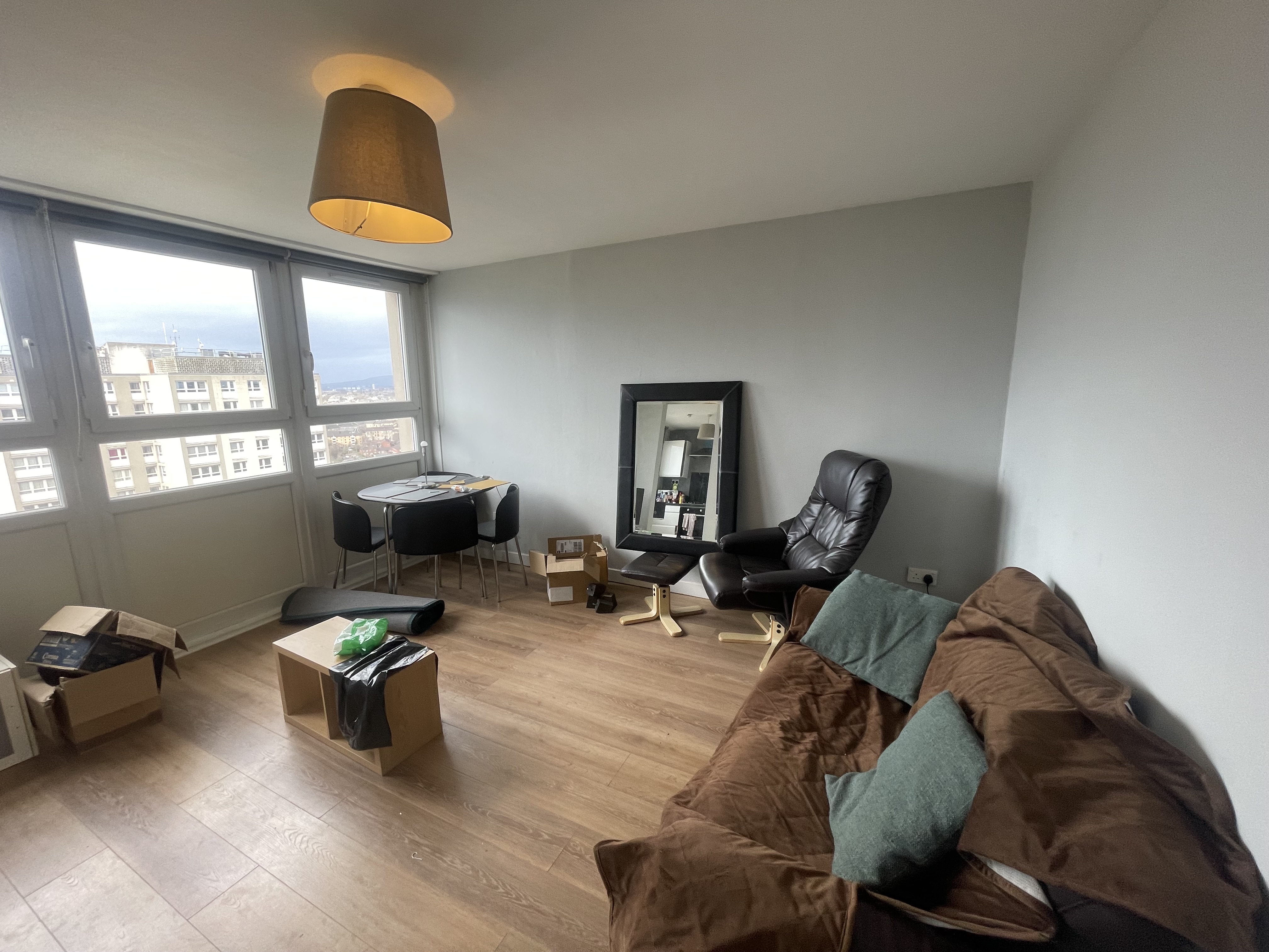 Living room before staging